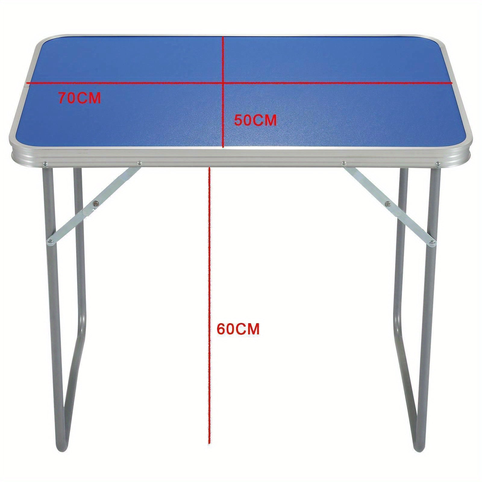 Folding Picnic Table with Foldable, 50cm, Blue Carry Design - product gallery image 4