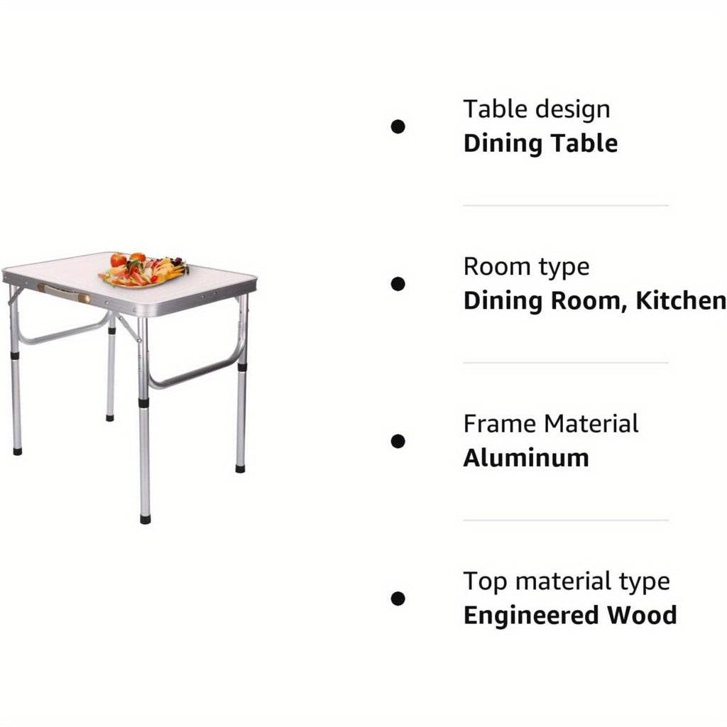 Folding Picnic Table with Foldable, 50cm, Blue Carry Design - product gallery image 9