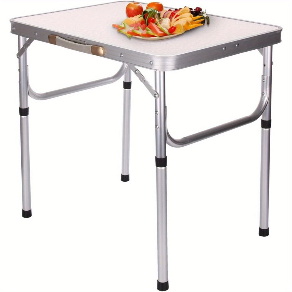 Folding Picnic Table with Foldable, 50cm, Blue Carry Design - silver option