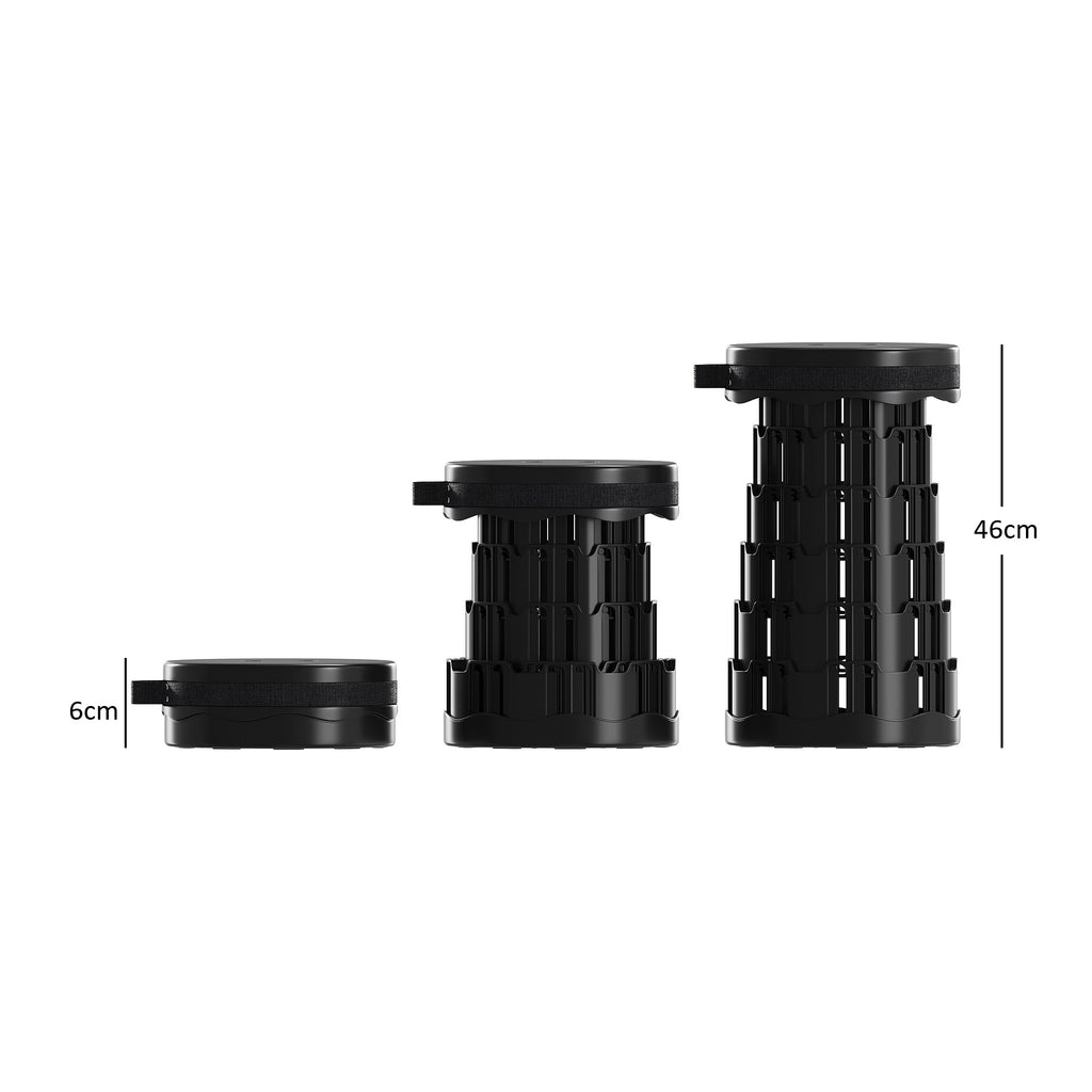 Folding Stool with Foldable, Adjustable Height, Non-Slip, 180KG - product gallery image 6