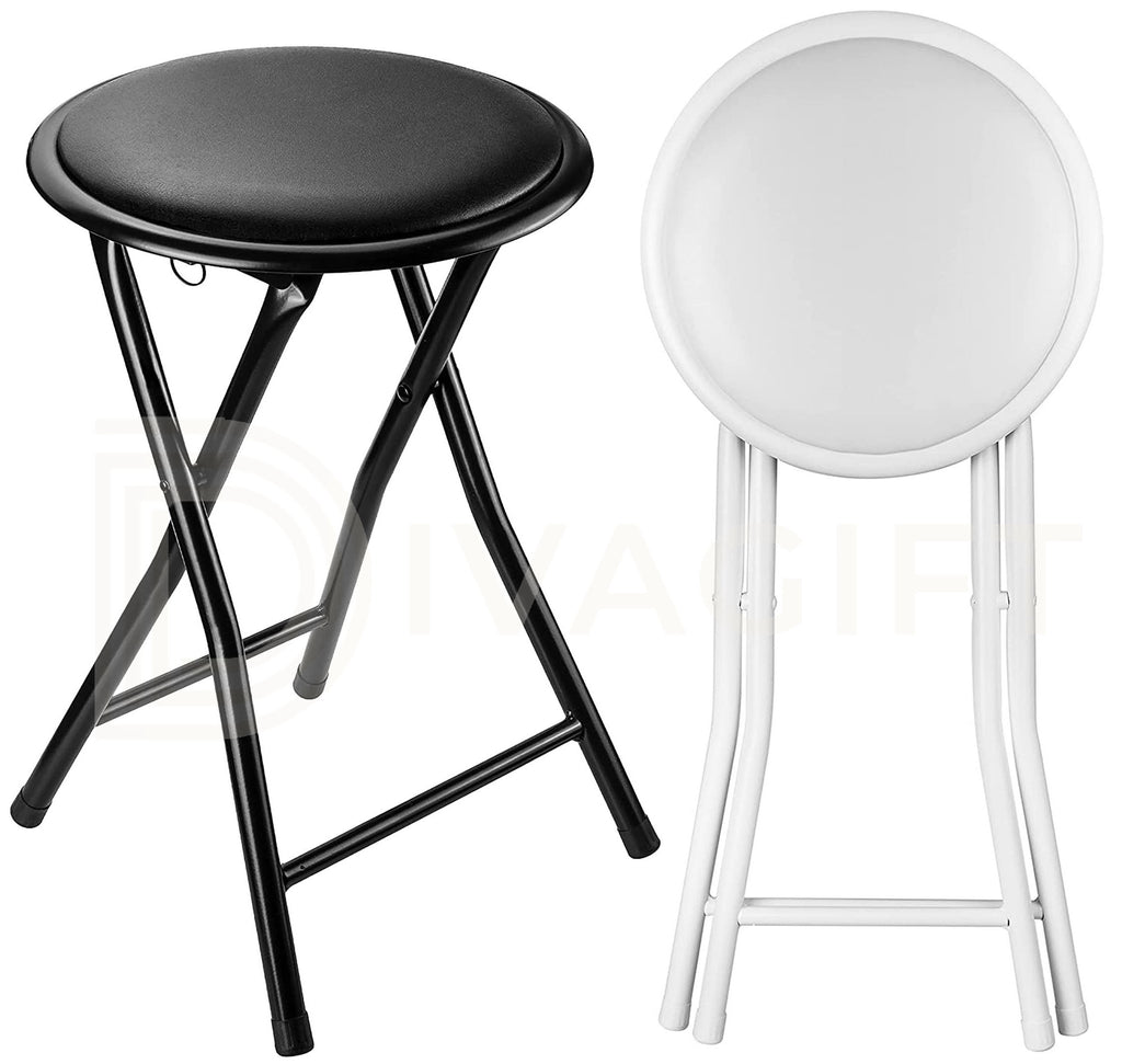 Folding Stool with Foldable Lightweight Portable Round Seat - product gallery image 11