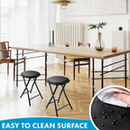 Folding Stool with Foldable Lightweight Portable Round Seat - product gallery image 3