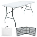Folding Table with Foldable, 5ft, 1.5m, Plastic, 5FT Folding Table