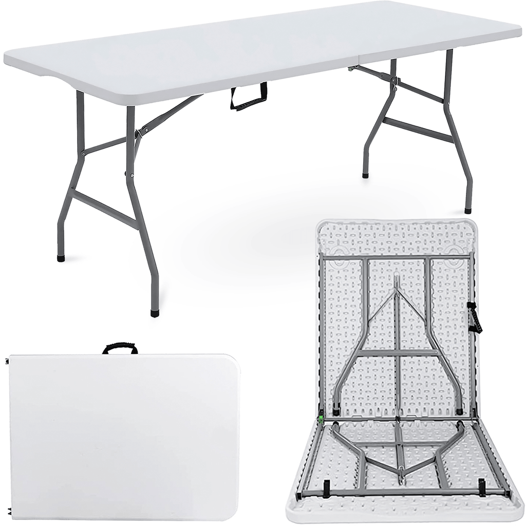 Folding Table with Foldable, 6ft, Plastic, 6ft Folding Table - product gallery image 2