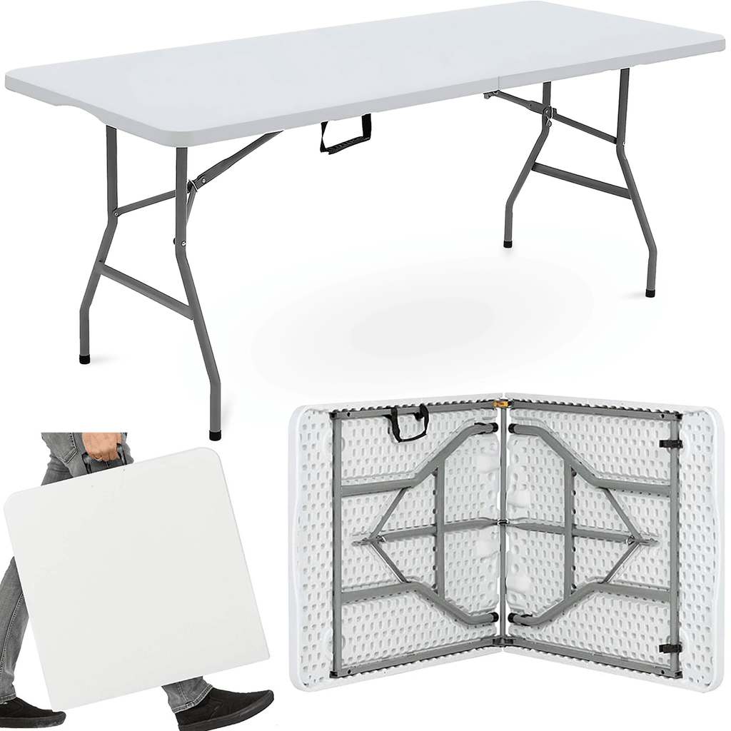 Folding Table with Foldable, Lockable, 1.8M, 6ft, Plastic, 6FT Folding Table - product gallery image 4