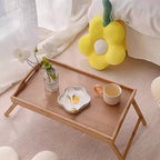 Folding Table with Foldable, Wood, 1pc Bed Bamboo Computer Desk Laptop - product gallery image 6