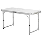 Folding Table with Space-Saving, Foldable, Adjustable Height - product gallery image 4