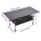 Folding Table with Space-Saving, Foldable, Adjustable Height, 80cm - product gallery image 16