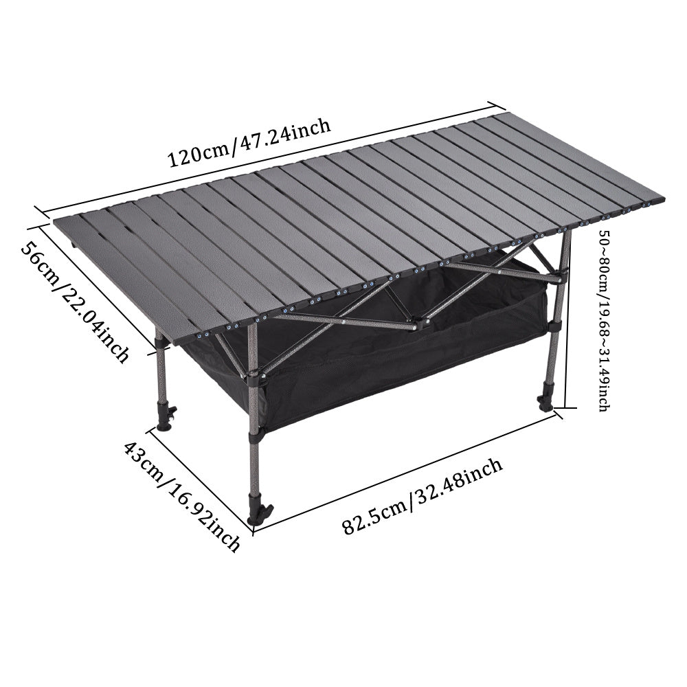 Folding Table with Space-Saving, Foldable, Adjustable Height, 80cm - product gallery image 16