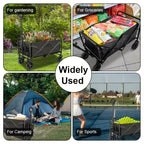 Folding Wagon Cart with Foldable, Wheels, 150kg for gardens and patios - product gallery image 3
