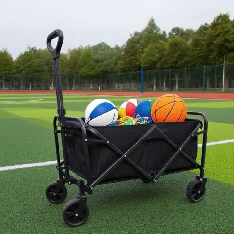 Folding Wagon Cart with Foldable, Wheels, 95kg, Carbon Steel - product gallery image 7