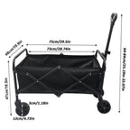 Folding Wagon Cart with Foldable, Wheels, 95kg, Carbon Steel - product gallery image 8