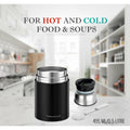 Food Flask with Stainless Steel, Stainless Steel Vacuum Spoon Keeps Warm