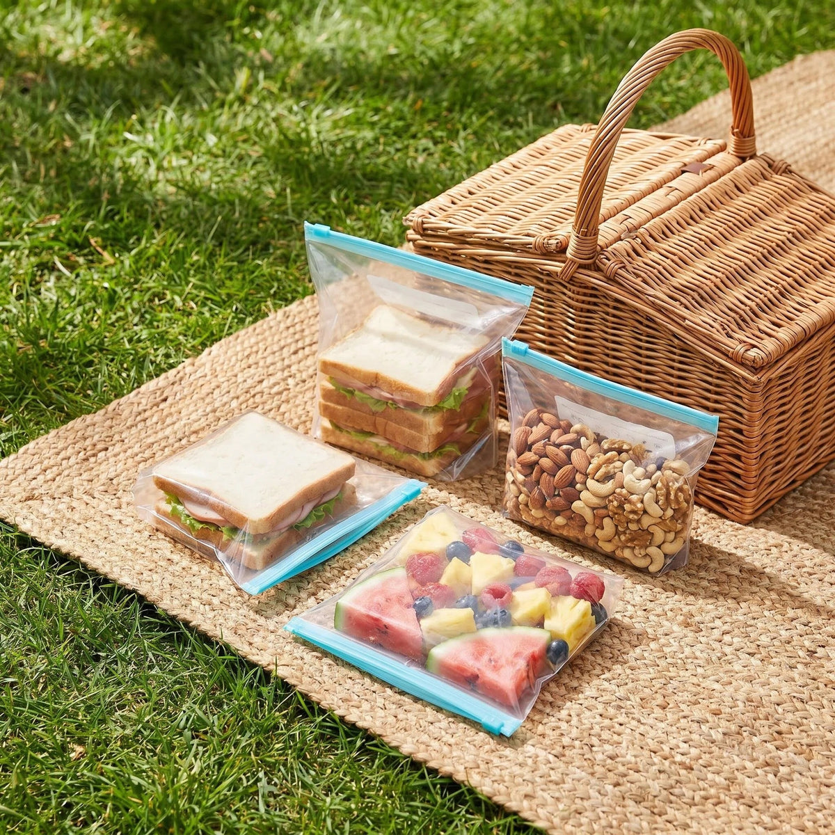 Food Storage Bag with Leakproof, Airtight, Plastic, 120pcs - product gallery image 3