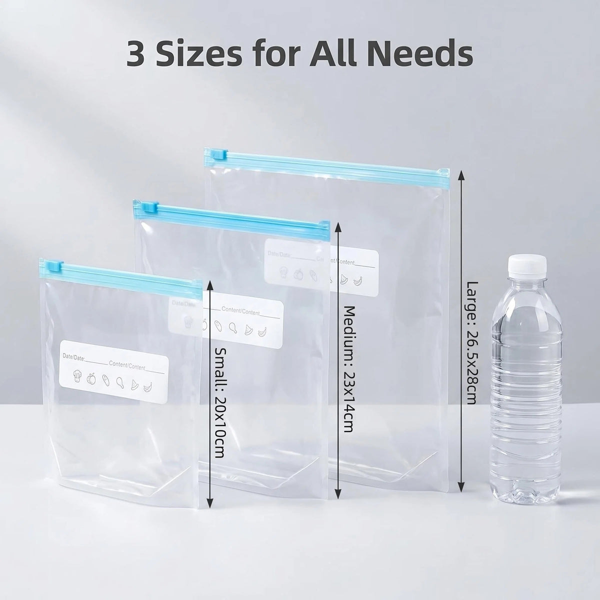 Food Storage Bag with Leakproof, Airtight, Plastic, 120pcs - product gallery image 9