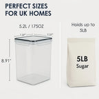 Food Storage Canister with Airtight, Plastic, 4 Packs - product gallery image 6