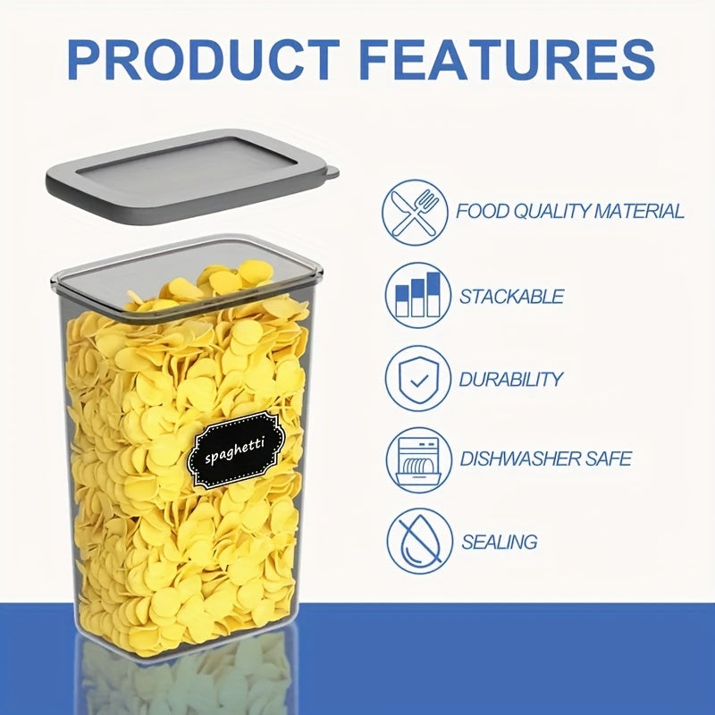 Food Storage Canister with Space-Saving, Dishwasher-Safe, Plastic - product gallery image 5