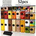Food Storage Canister with Space-Saving, Dishwasher-Safe, Plastic