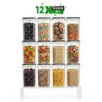 Food Storage Container with 16 Pack, 1.6L Black-Lid Containers - product gallery image 15