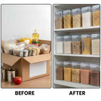 Food Storage Container with 16 Pack, 1.6L Black-Lid Containers - product gallery image 7
