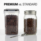 Food Storage Container with 16 Pack, 1.6L Black-Lid Containers - product gallery image 9