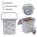 Food Storage Container with Airtight, 6 L, Pack of 1, Pet Lid Airtight Dry Dog Cat - product gallery image 6
