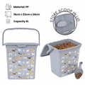 Food Storage Container with Airtight, 6 L, Pack of 1, Pet Lid Airtight Dry Dog Cat