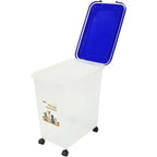 Food Storage Container with Airtight, Wheels, Lockable, Plastic, Black - product gallery image 11