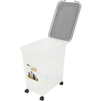 Food Storage Container with Airtight, Wheels, Lockable, Plastic, Black - product gallery image 17