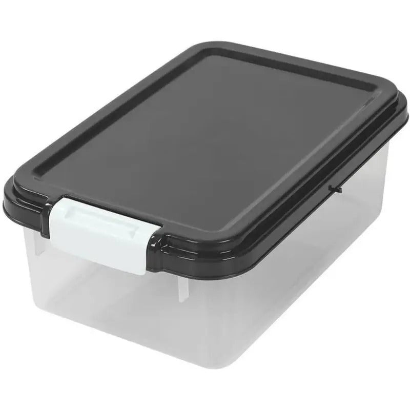 Food Storage Container with Airtight, Wheels, Lockable, Plastic, Black - product gallery image 18