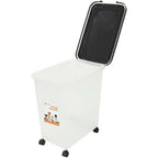 Food Storage Container with Airtight, Wheels, Lockable, Plastic, Black - product gallery image 7