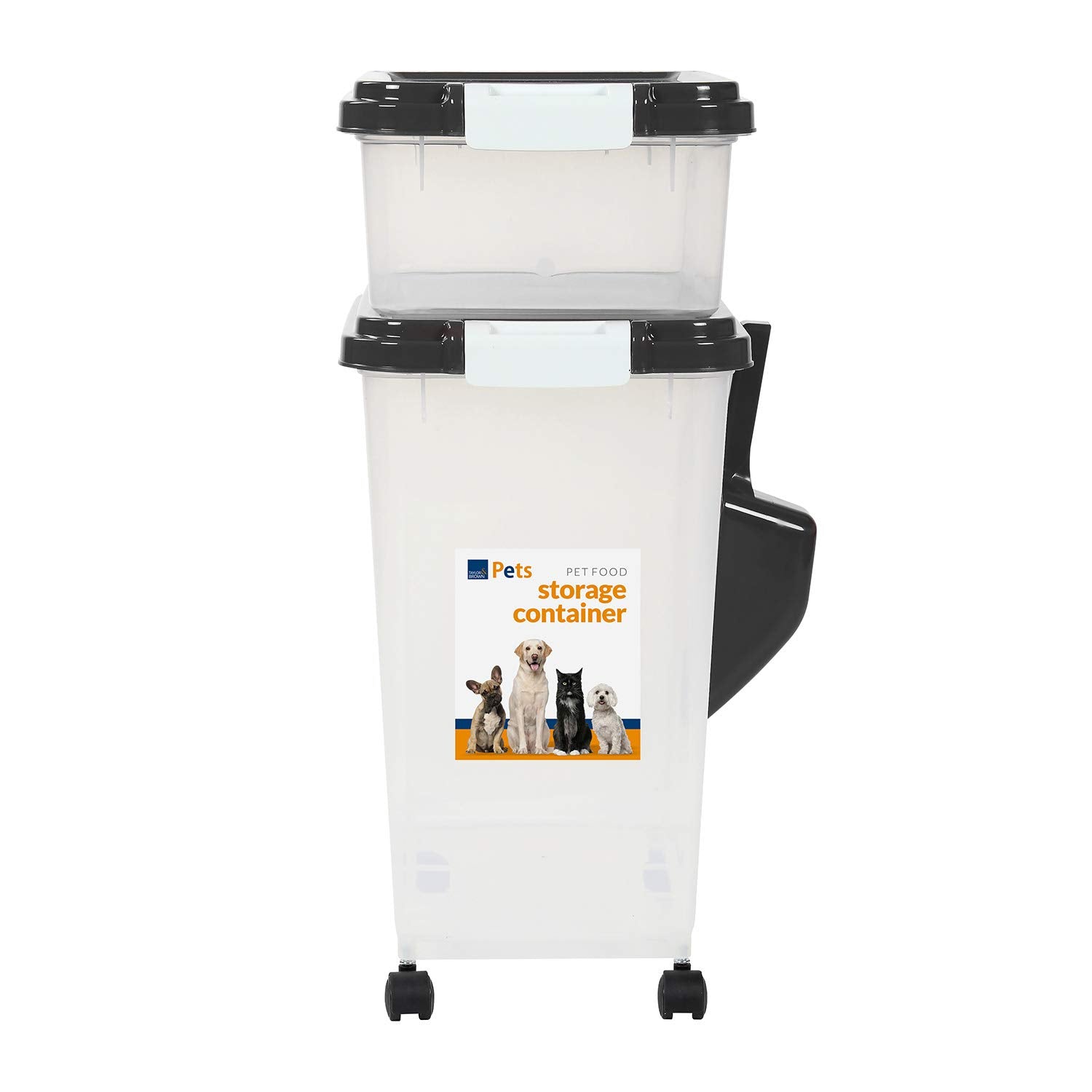 Food Storage Container with Airtight, Wheels, Lockable, Plastic - product gallery image 7