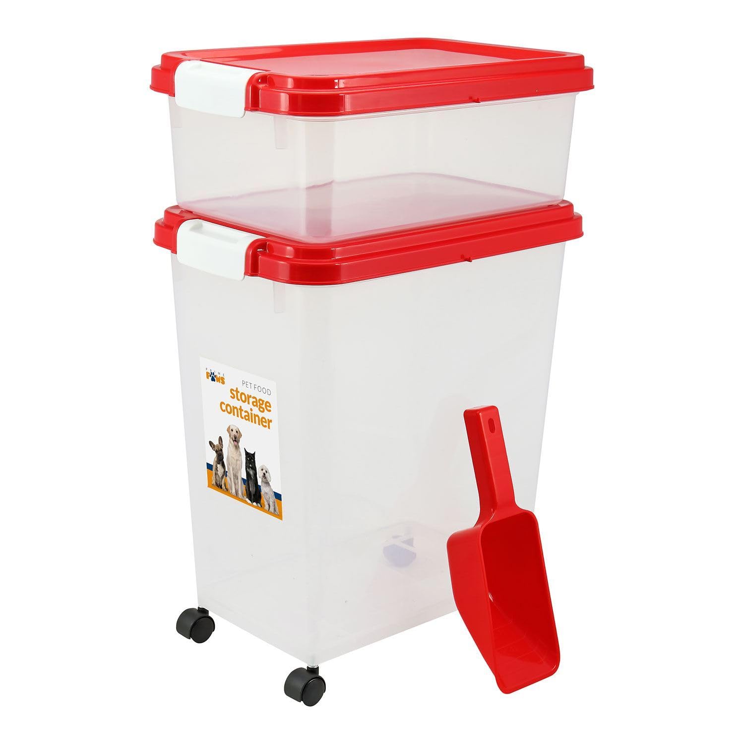 Food Storage Container with Airtight, Wheels, Plastic, 1 - product gallery image 2