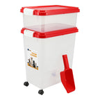 Food Storage Container with Airtight, Wheels, Plastic - product gallery image 13