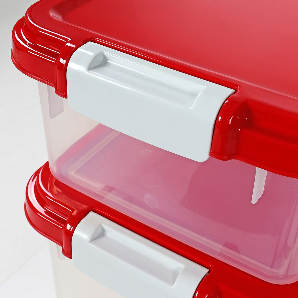 Food Storage Container with Airtight, Wheels, Plastic - product gallery image 18