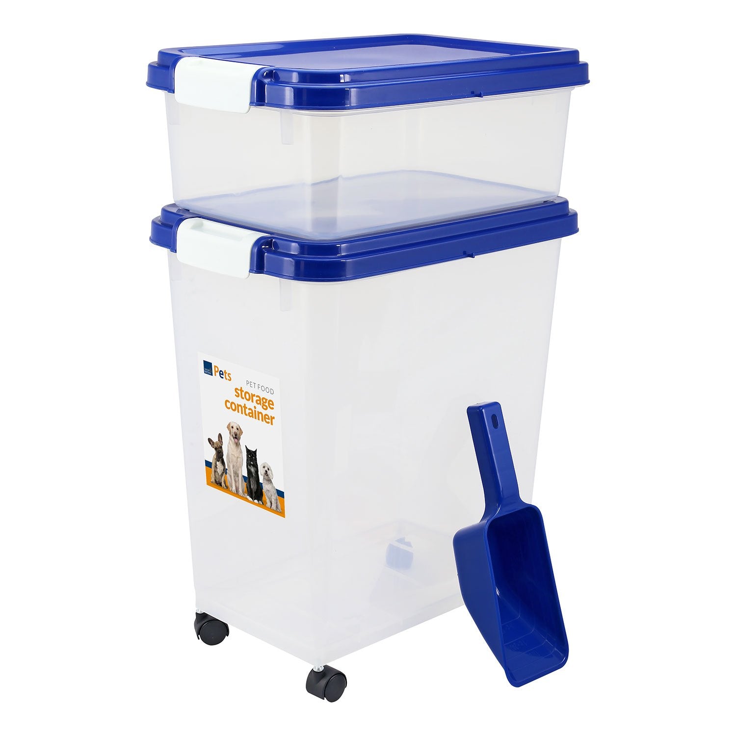 Food Storage Container with Airtight, Wheels, Plastic - product gallery image 21