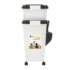 Food Storage Container with Airtight, Wheels, Plastic - product gallery image 4