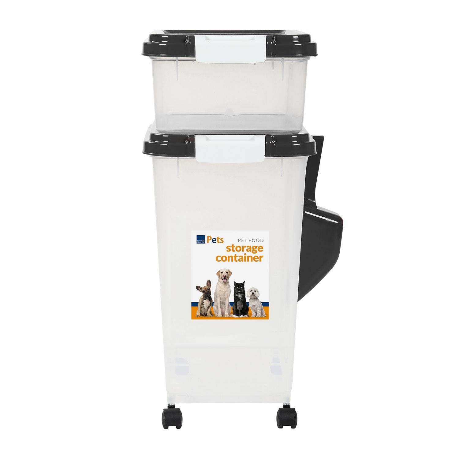 Food Storage Container with Airtight, Wheels, Plastic - product gallery image 4