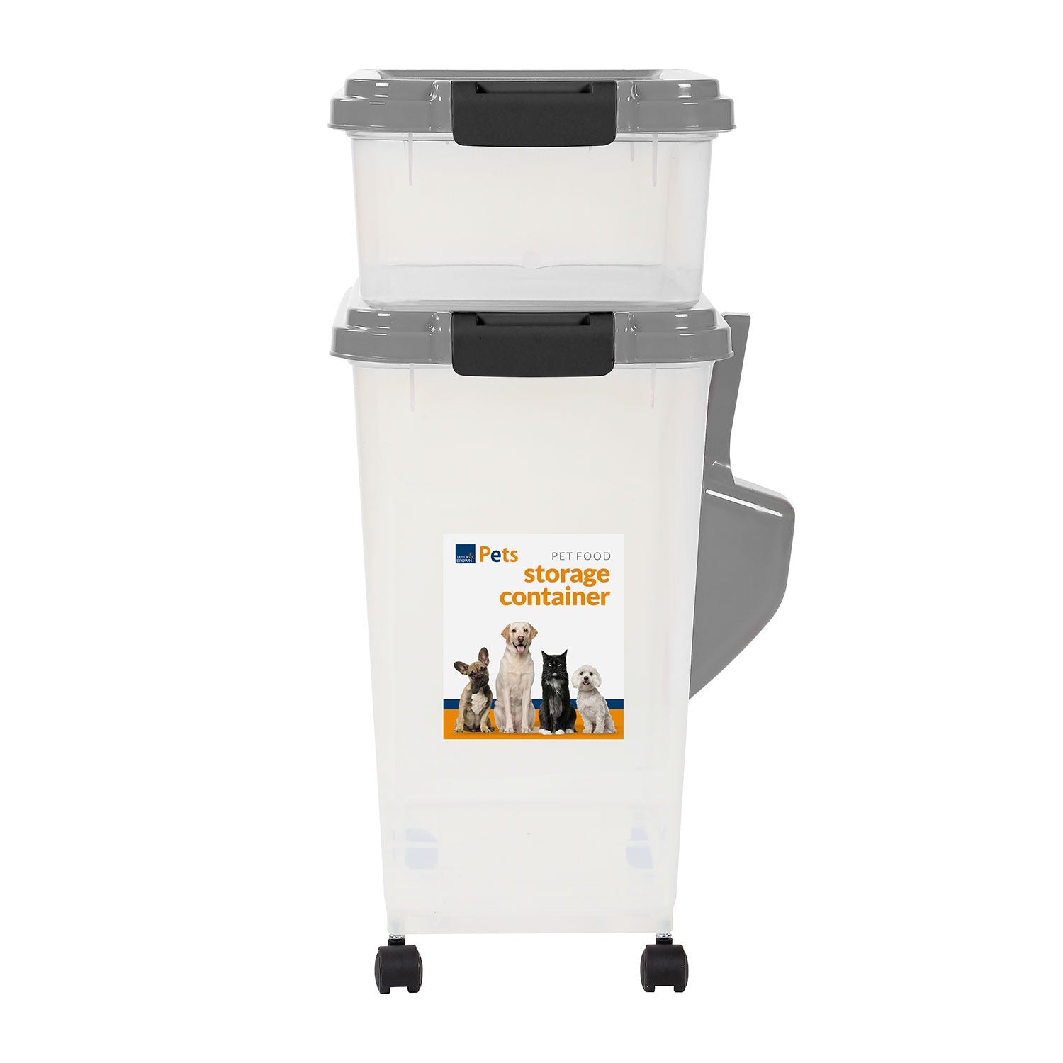 Food Storage Container with Airtight, Wheels, Plastic - product gallery image 41