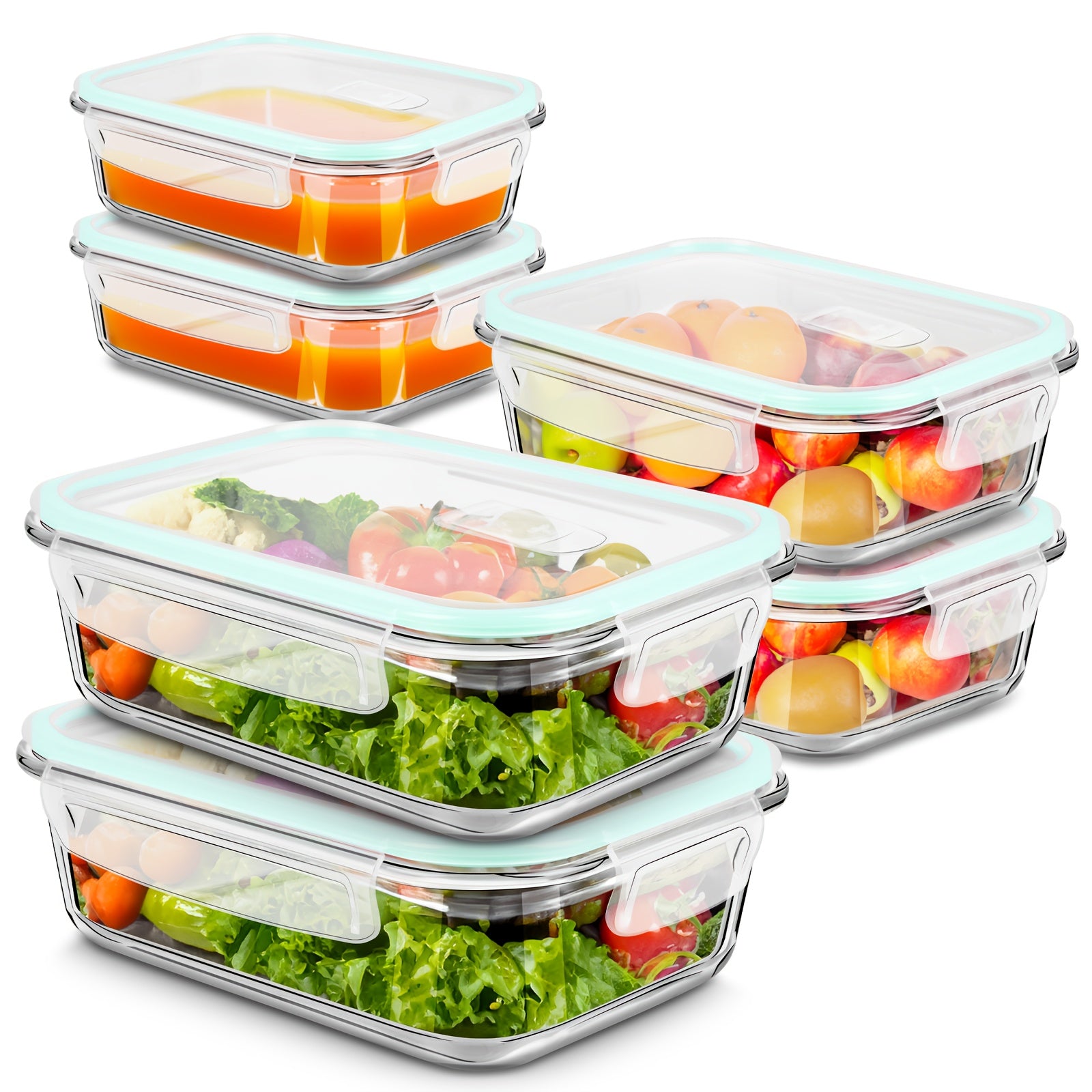 Food Storage Container with Leakproof, Airtight, 410ml, 680ml
