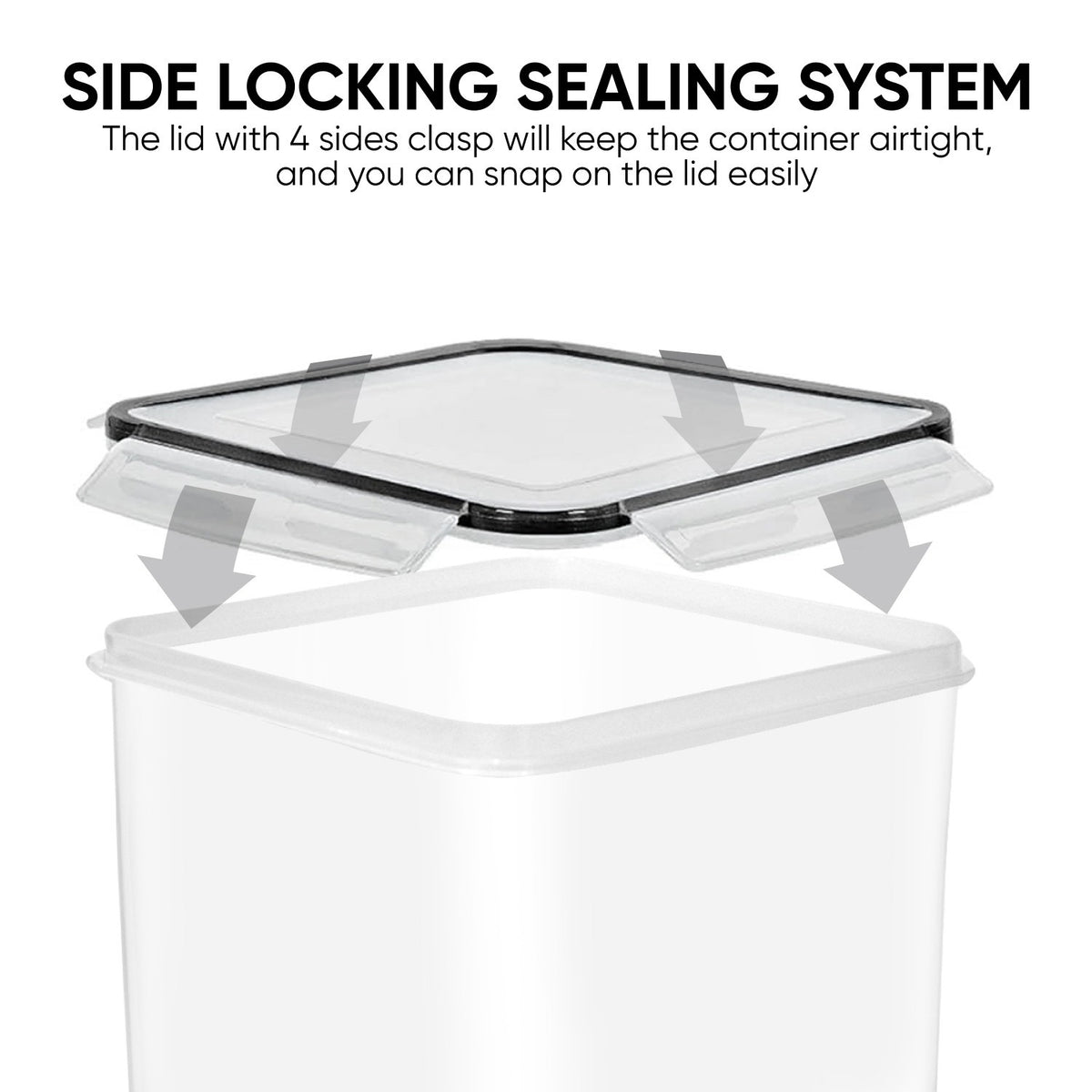 Food Storage Container with Leakproof, Dishwasher-Safe, Airtight, 4pc Set - product gallery image 5