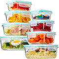 Food Storage Container with Leakproof, Dishwasher-Safe, Airtight, 8-piece set Green - 8-piece set - Green option
