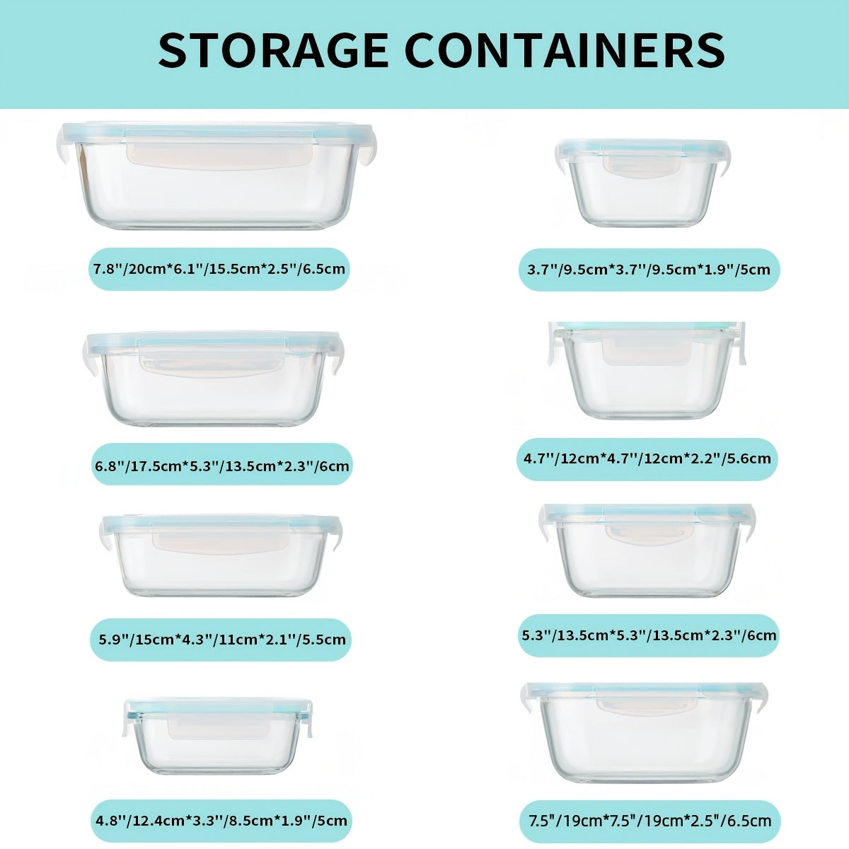 Food Storage Container with Leakproof, Dishwasher-Safe, Glass - product gallery image 3