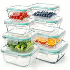 Food Storage Container with Leakproof, Dishwasher-Safe, Glass