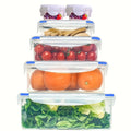 Food Storage Container with Leakproof, Dishwasher-Safe, 12pcs (6 lids + 6 containers) - 12pcs (6 lids + 6 containers) option