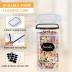 Food Storage Container with Space-Saving, Airtight, Locking Lid, 16pcs - product gallery image 4