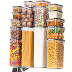 Food Storage Container with Space-Saving, Airtight, Locking Lid, 16pcs
