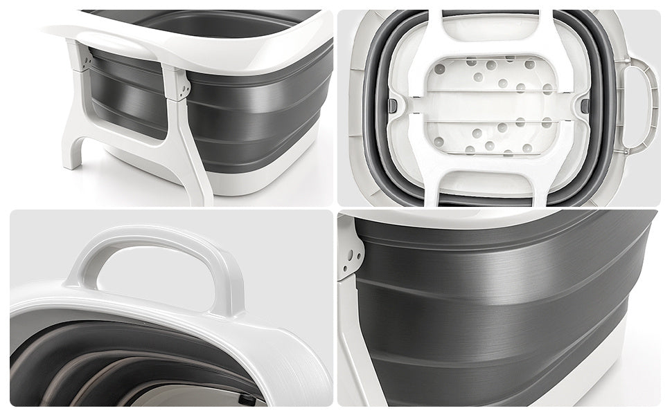 Foot Bath with Foldable Soak Tub Portable Basin Textured - product gallery image 10