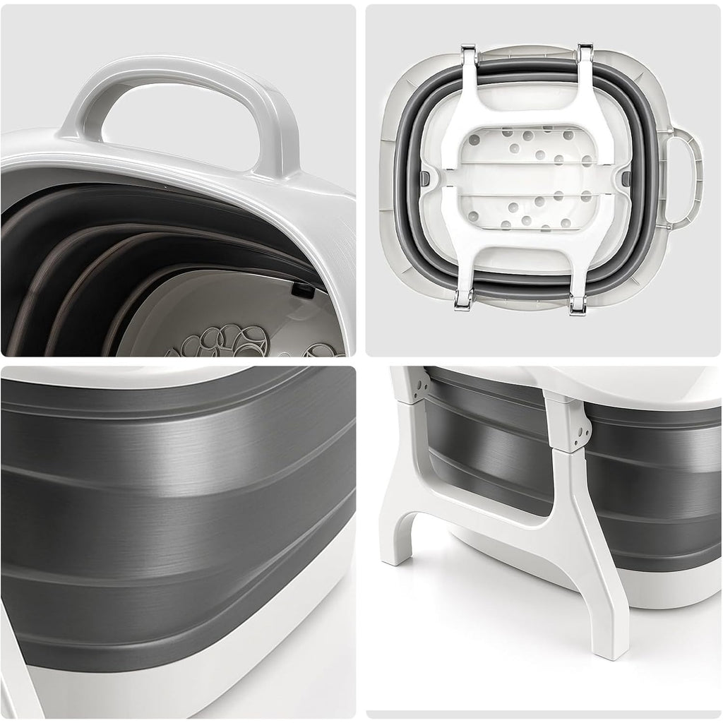 Foot Bath with Foldable Soak Tub Portable Basin Textured - product gallery image 5