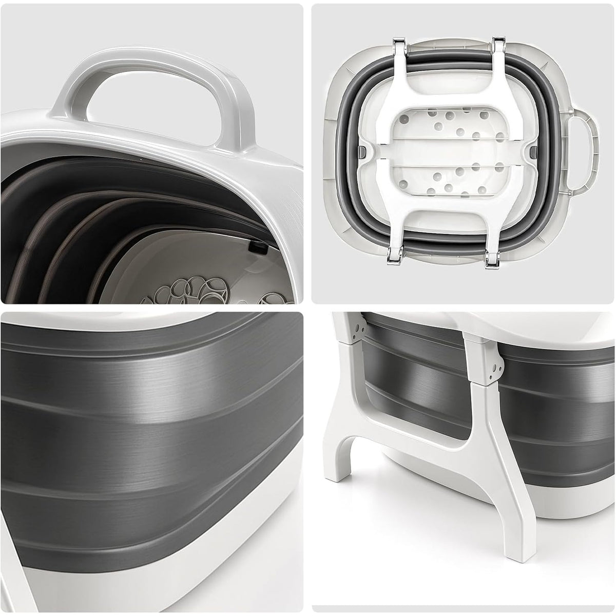 Foot Bath with Foldable Soak Tub Portable Basin Textured - product gallery image 5
